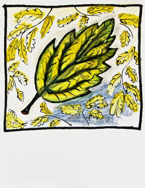 leaf icon drawing