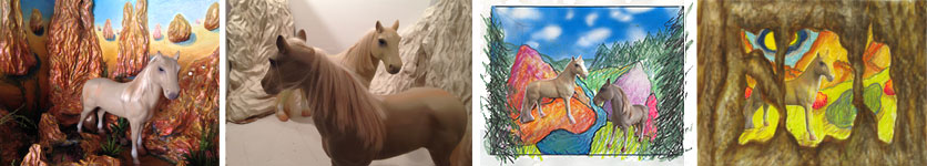 Images of Pal, the wonder horse.